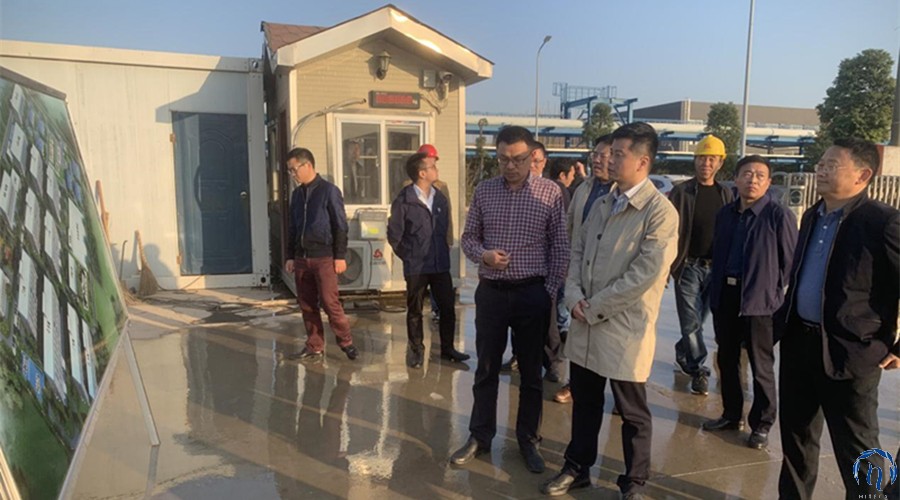 掇刀区委书记伍应彪同志、省发改委工业随处长王祖鹏同志考察调研汉瑞药业项目基地施工现场_bevictor伟德官网 -神经药物生产基地